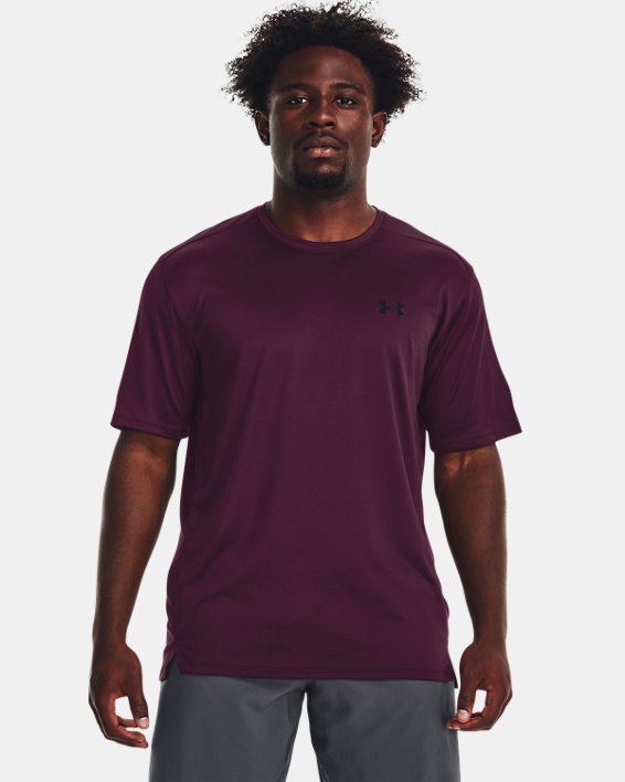 Men's UA Tech™ Vent Short Sleeve in Purple image number 0
